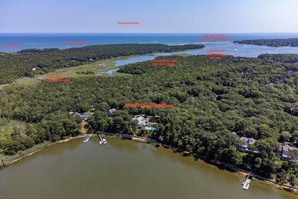 Cotuit Cape Cod vacation rental - A view of our home and the surrounding waterfront
