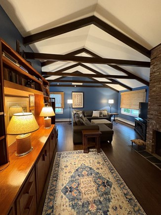 Cotuit Cape Cod vacation rental - The Media Room with comfy seating for 8 adults
