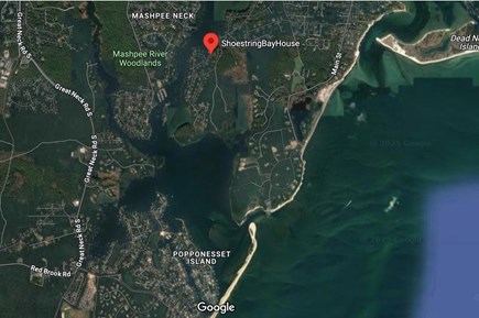 Cotuit Cape Cod vacation rental - Our location in Shoestring Bay