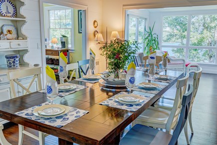 Cotuit Cape Cod vacation rental - Seating for 8 affords all our guests a water view