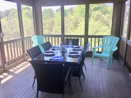 Eastham Cape Cod vacation rental - Breezy screened in porch