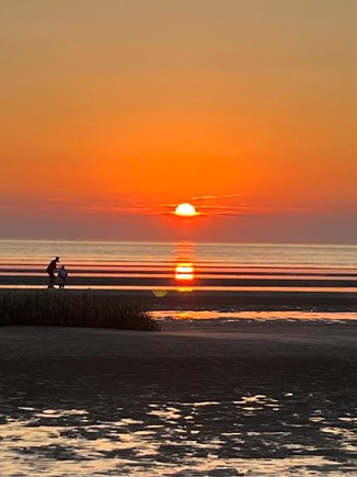 Eastham Cape Cod vacation rental - Sunset at First Encounter Beach down the street.