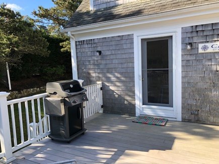 Chatham Cape Cod vacation rental - Grill on deck is located right off kitchen, simplifying dinners.
