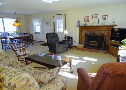 North Eastham, Herringbrook/Ma Cape Cod vacation rental - Living room opens to dining area