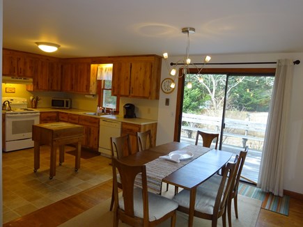 Orleans Cape Cod vacation rental - Dining area off kitchen with sliders to deck