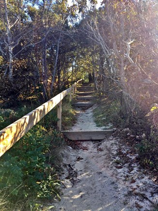 Brewster Cape Cod vacation rental - Stairs to the beach