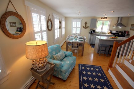 Chatham downtown village Cape Cod vacation rental - Open layout with various areas to sit.  Well stocked kitchen.