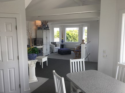 Provincetown Cape Cod vacation rental - Cathedral ceilings, bright and airy top floor. Comfy seating .