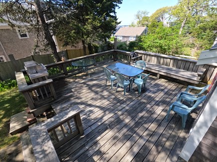 South Chatham Cape Cod vacation rental - The deck offers both sun and shade throughout the day.