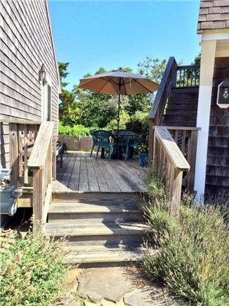 Eastham Cape Cod vacation rental - Front stairs to deck.