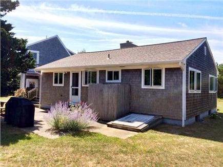 Eastham Cape Cod vacation rental - View of the back of the cottage and outdoor shower.