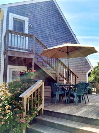 Eastham Cape Cod vacation rental - The deck connecting the main cottage to the 3rd bed/2nd bath.