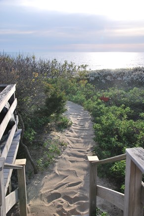 North Eastham Cape Cod vacation rental - Walk from the deck over the dune to your PRIVATE BEACH!