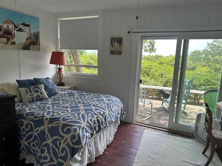 Truro Cape Cod vacation rental - Second bedroom with sliding door to porch