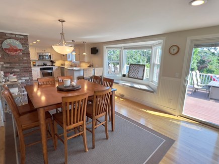 Dennis Cape Cod vacation rental - Dining with slider to deck