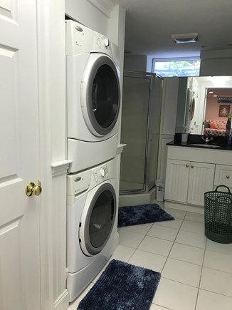 New Seabury Resort  Maushop Vi Cape Cod vacation rental - Full size washer/dryer in full bath with shower in lower level