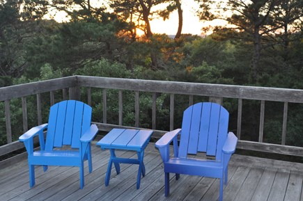 South Wellfleet Cape Cod vacation rental - The sunset deck  where  you can watch the sun go down.