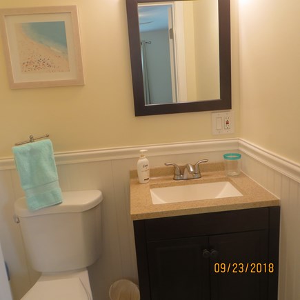 West Dennis Cape Cod vacation rental - Half bath in master bedroom