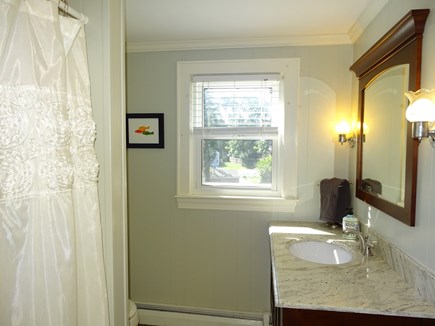 Falmouth Heights Cape Cod vacation rental - Upstairs bathroom with tub