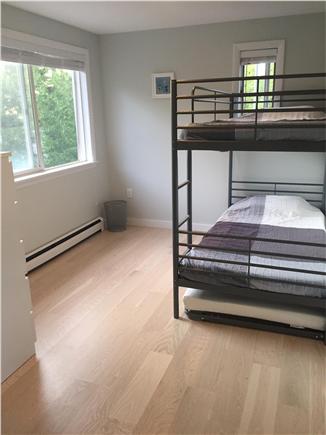 Woods Hole, Falmouth Cape Cod vacation rental - This smaller bedroom features a bunk bed with trundle bed