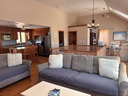 Sandwich, Sagamore Beach Cape Cod vacation rental - Top floor living and kitchen space
