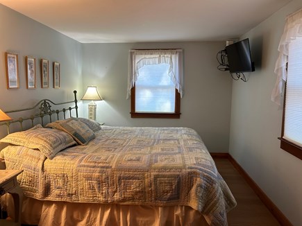 East Orleans Cape Cod vacation rental - King sized bed with new larger smart TV
