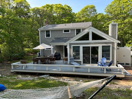 East Orleans Cape Cod vacation rental - Deck is next to wooded area, nice and private