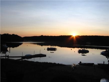 East Falmouth Cape Cod vacation rental - Sunrise in front of house