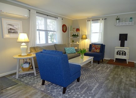 Eastham Cape Cod vacation rental - Living room with new furnishing, TV