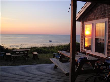 Brewster Cape Cod vacation rental - Sunset from the downstairs deck