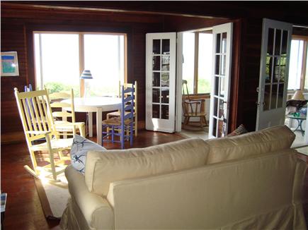 Brewster Cape Cod vacation rental - Den overlooking bay, entrance to sun room through french doors
