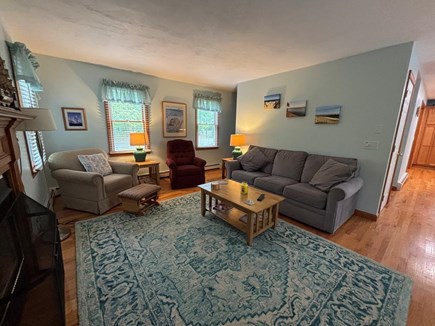Eastham Cape Cod vacation rental - Living room with comfy chairs and couch