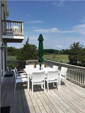 Sandwich Cape Cod vacation rental - Deck across entire ocean side of house plus 2 outdoor showers.
