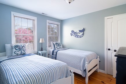 Eastham Cape Cod vacation rental - Twin bedroom upstairs in Quahog Cottage w/ shared bath.