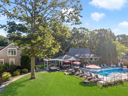 Eastham Cape Cod vacation rental - Large yard surrounds the pool area