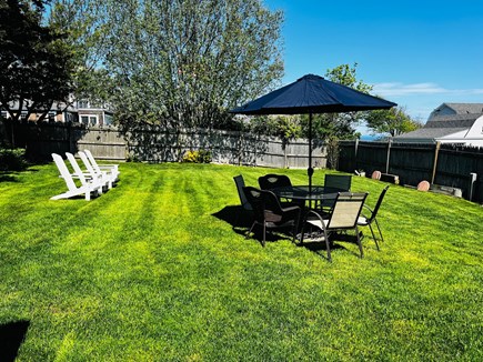 Plymouth MA vacation rental - Backyard sitting area and Fully Fenced in yard!