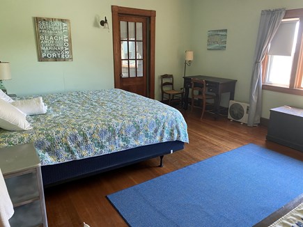 Woods Hole Cape Cod vacation rental - Bedroom with king bed and water view