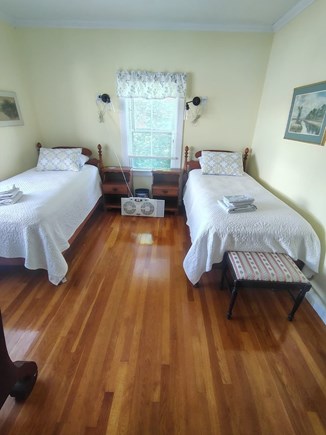 Woods Hole Cape Cod vacation rental - Bedroom with 2 Twin beds & sink in room