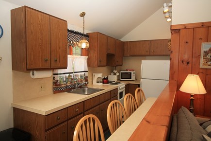 Dennis Port Cape Cod vacation rental - Galley kitchen with eating peninsula