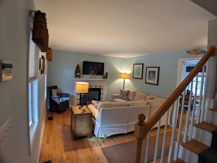 West Hyannis Cape Cod vacation rental - Livingroom w gas fireplace