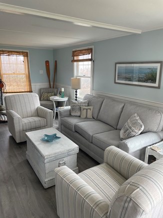 Eastham Cape Cod vacation rental - Living Room with an ocean view!