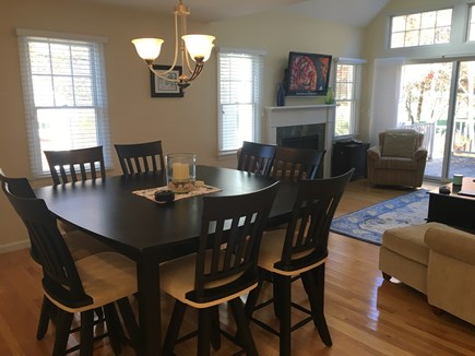 New Seabury, Mashpee Cape Cod vacation rental - Main room dining and living area with views of the golf course