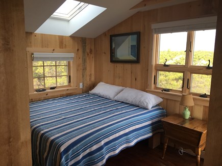 Wellfleet Cape Cod vacation rental - 1st & 2nd floor bedrooms with pillow top ocean views.