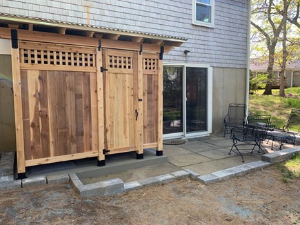 Harwich Cape Cod vacation rental - Outdoor shower w/ changing room