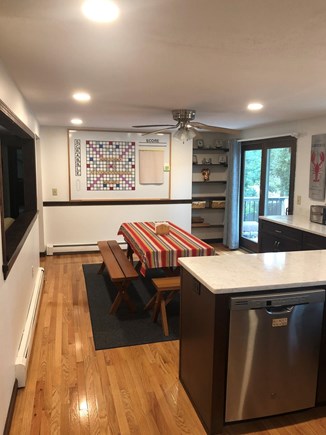 Harwich Cape Cod vacation rental - Newly renovated kitchen with custom wall-mounted Scrabble board
