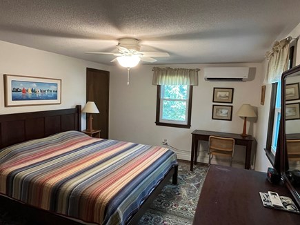 Harwich Cape Cod vacation rental - Main bedroom with King bed, A/C & ceiling fan