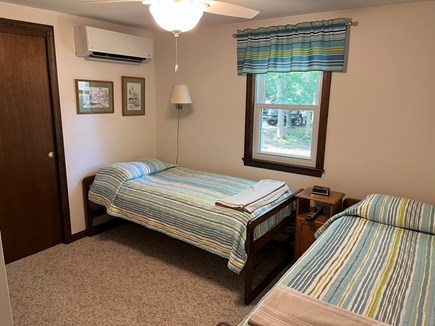 Harwich Cape Cod vacation rental - Bedroom with 2 twin beds, A/C & ceiling fan