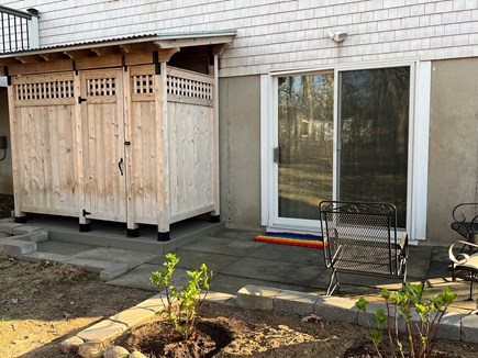 Harwich Cape Cod vacation rental - Outdoor shower with changing area