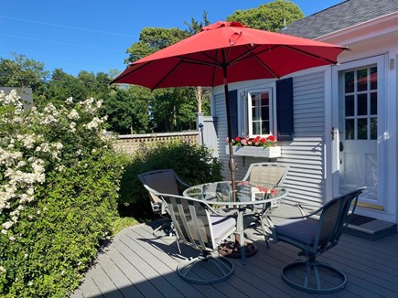 Orleans Cape Cod vacation rental - Sunny patio for enjoying a cup of morning coffee!