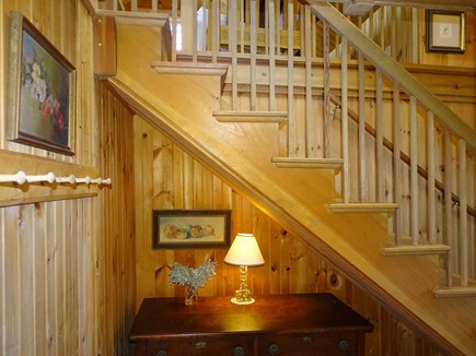 Sagamore Beach Cape Cod vacation rental - Lovely woodwork throughout, stairs leading to upper living area